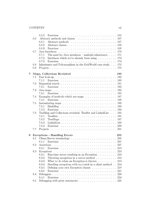 Introduction to Computer Science with Java Programming - Table of Contents 5